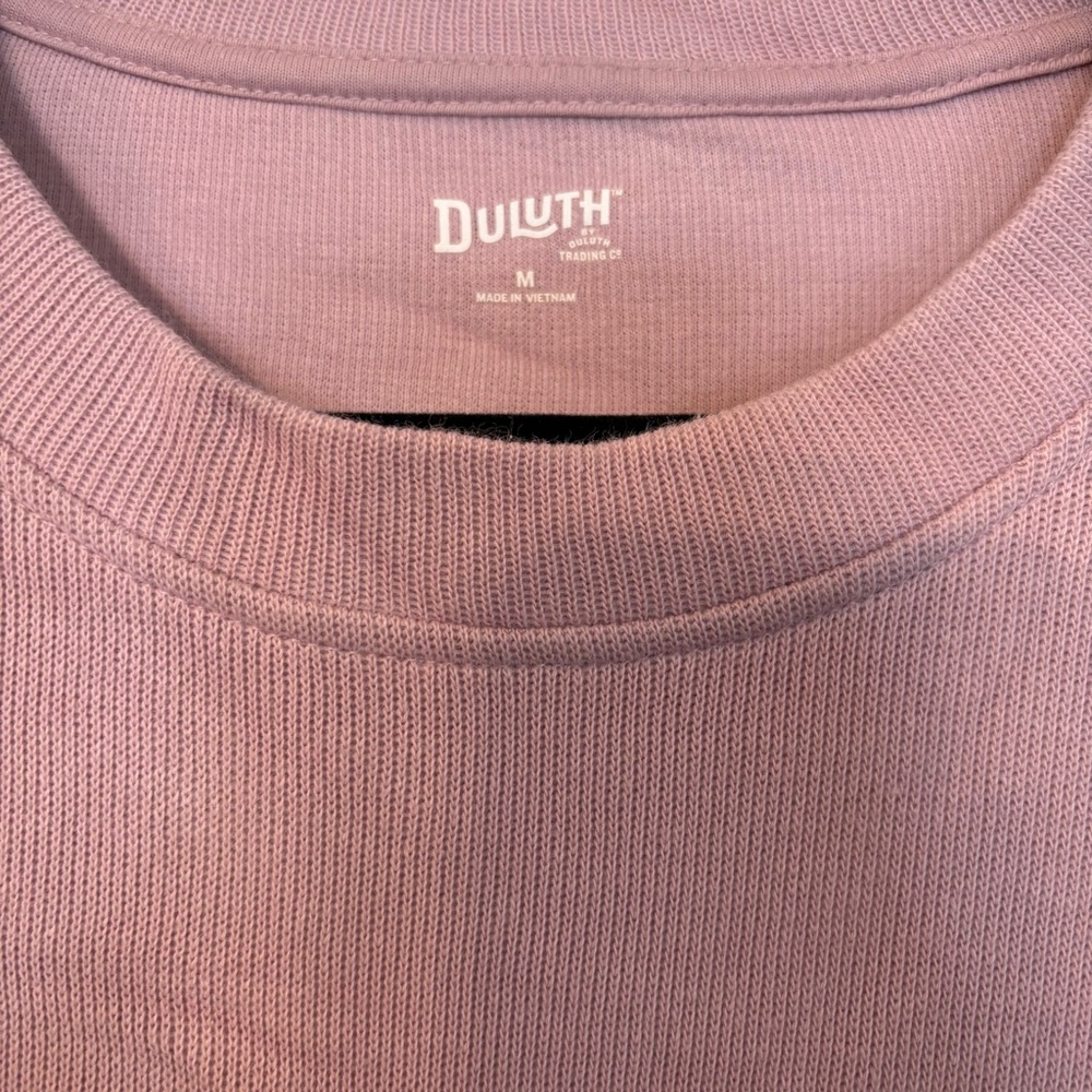 Duluth Trading Co Blush Crewneck Sweater with Pockets - Picture 2 of 5